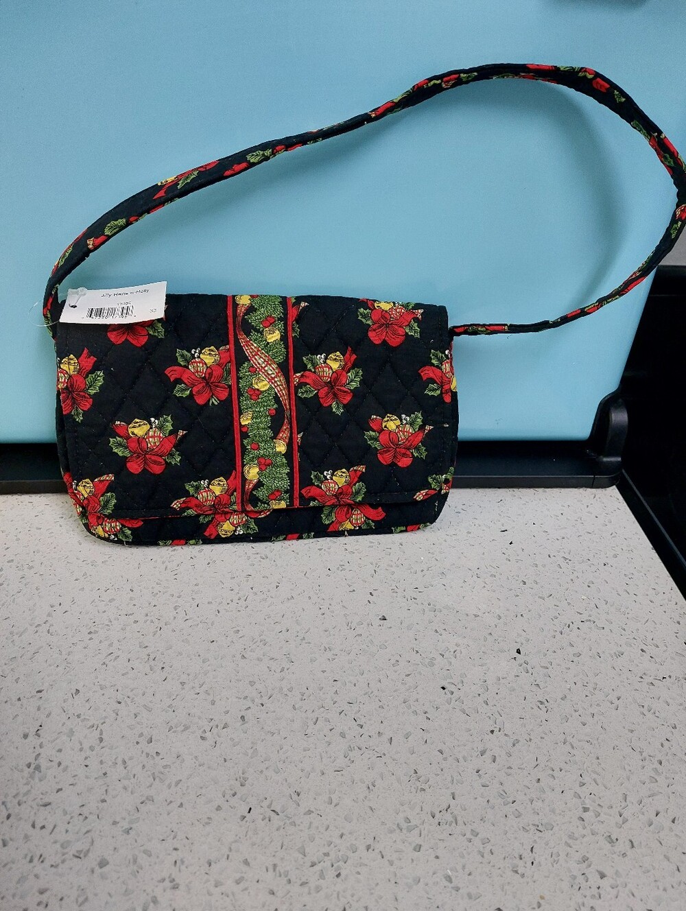 Vera Bradley Vintage Jilly Hens and Holly Christmas 2004 bag NWT